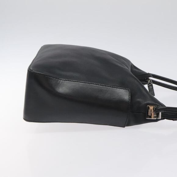 GUCCI Shoulder Bag Leather Black Silver 001 001 - Picture 4 of 16